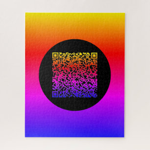 Stellen Sie Ihre QR Code Scan Info Puzzle farbenfr