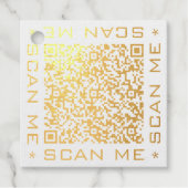 Stellen Sie Ihre QR Code Scan-Info-Vorzüge oder Ge Geschenkanhänger (Vorderseite)