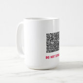 Stellen Sie Ihre QR-Code-Scan-Informationen auf di Kaffeetasse (Vorderseite Links)