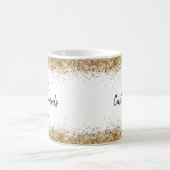 Stellen Sie Ihre Worte hier Personalisiert Weiß un Kaffeetasse (Mittel)