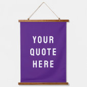 Stellen Sie Ihren Angebotsbanner Personalisierten Wandteppich Mit Holzrahmen (Vorderseite)