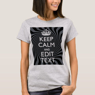 Stellen Sie Ihren Behalten, ruhigen Text auf schwa T-Shirt