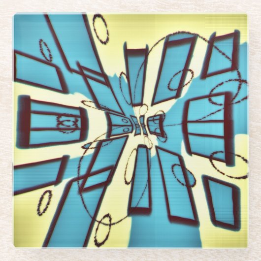 Stellen Sie Ihren Bildschirm ein Glasuntersetzer (Vorderseite)