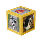 Stellen Sie Ihren eigenen 5 quadratischen Würfel (Rückseite Schrägansicht)