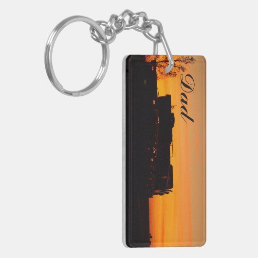 Stellen Sie Ihren eigenen doppelten mit Seiten Schlüsselanhänger (Vorderseite links)