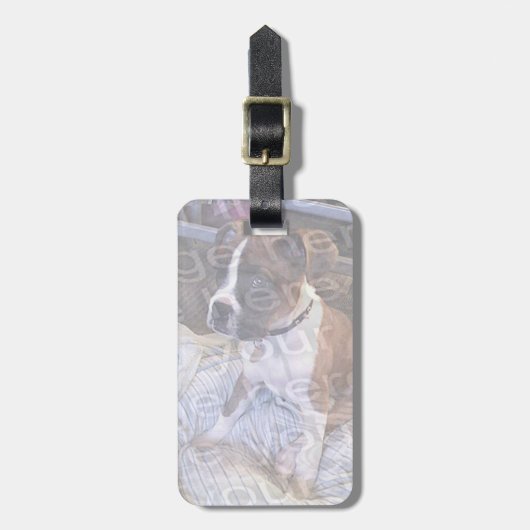 Stellen Sie Ihren eigenen Gepäckanhänger (Vorderseite vertikal)