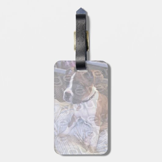 Stellen Sie Ihren eigenen Gepäckanhänger (Rückseite vertikal)