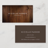 Stellen Sie Ihren eigenen hölzernen Boden 2 her Visitenkarte (Vorne/Hinten)