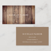 Stellen Sie Ihren eigenen hölzernen Boden 3 her Visitenkarte (Vorne/Hinten)