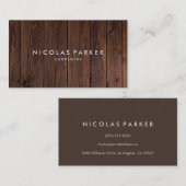 Stellen Sie Ihren eigenen hölzernen Boden her Visitenkarte (Vorne/Hinten)