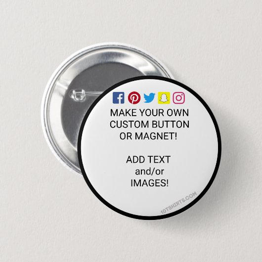 Stellen Sie Ihren eigenen Knopf her! Button (Vorne & Hinten)