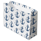 Stellen Sie Ihren eigenen kundenspezifischen | Große Geschenktüte (Rückseite Schrägansicht)