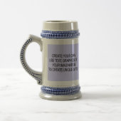 Stellen Sie Ihren eigenen Stein her Bierglas (Links)