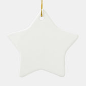 Stellen Sie Ihren eigenen Weihnachtsstern Keramik Ornament (Vorne)
