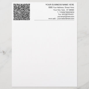 Stellen Sie Ihren Geschäftsbrief mit QR-Code ein. Briefbogen