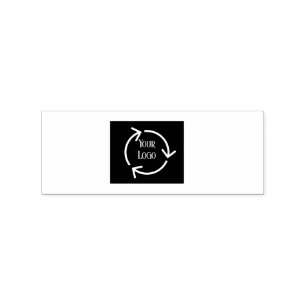 Stellen Sie Ihren Logo-Text auf die Briefmarke aus Gummistempel