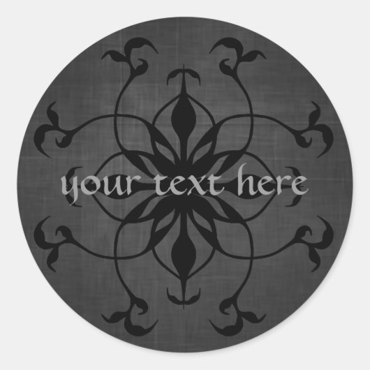 Stellen Sie Ihren Text auf diese wunderschönen got Runder Aufkleber (Vorderseite)