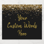 Stellen Sie Ihren Text hier ein Personalisiertes B Schaumweinetikett (Einzelnes Label)