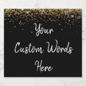 Stellen Sie Ihren Text hier ein Personalisiertes B Schaumweinetikett (Einzelnes Label)