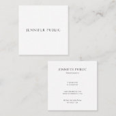 Stellen Sie Ihren Text hier eine einfache, moderne Quadratische Visitenkarte (Vorne/Hinten)