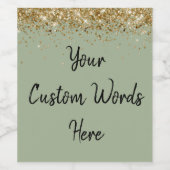 Stellen Sie Ihren Text hier Personalisierten Seite Weinetikett (Einzelnes Label)