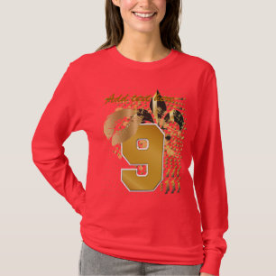 Stellen Sie Ihren Text/Kuss/Herz/Lilie ein T-Shirt