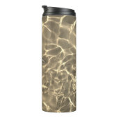 Stellen Sie Ihren vertikalen Namen als weißes Skri Thermosbecher (Nach rechts gedreht)