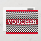 Stellen Sie Ihren Voucher mit Text, Zeichen, Bild  Postkarte (Vorne/Hinten)