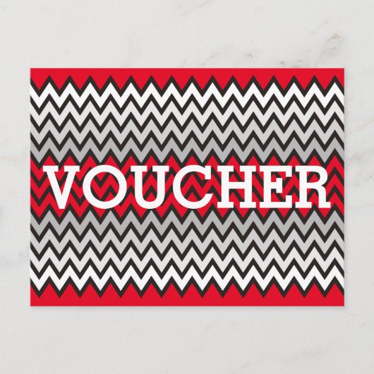 Stellen Sie Ihren Voucher mit Text, Zeichen, Bild Postkarte (Vorderseite)