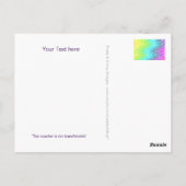 Stellen Sie Ihren Voucher mit Text, Zeichen, Bild Postkarte (Rückseite)