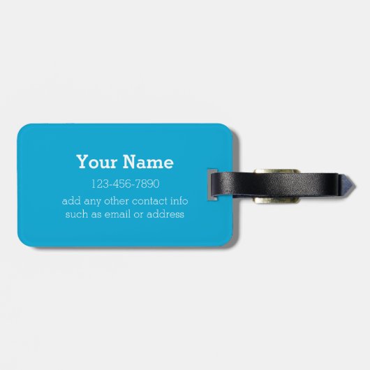 Stellen Sie Instagram Gepäckanhänger (Rückseite horizontal)