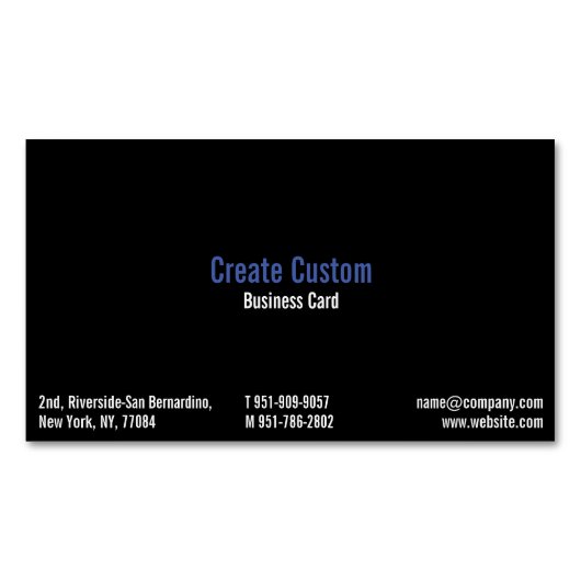 Stellen Sie kundenspezifische berufliche moderne Magnetische Visitenkarte (Vorderseite)