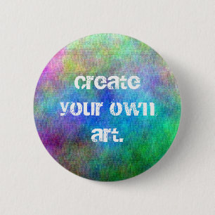 Stellen Sie Kunst-Aquarell-Knopf her Button