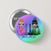 Stellen Sie magischen Knopf her Button (Vorne & Hinten)