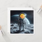 Stellen Sie mein Gesicht in das Bild, Astronaut, R Karte (Vorderseite/Rückseite Beispiel)