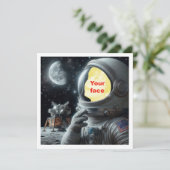 Stellen Sie mein Gesicht in das Bild, Astronaut, R Karte (Stehend Vorderseite)