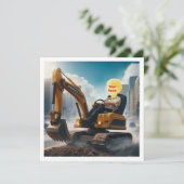 Stellen Sie mein Gesicht in das Bild, Bagger, Bagg Karte (Stehend Vorderseite)