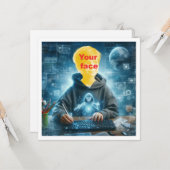 Stellen Sie mein Gesicht in das Bild, Computerfreu Karte (Vorderseite/Rückseite Beispiel)