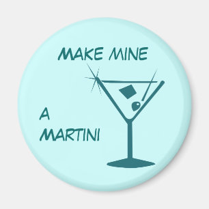 Stellen Sie meine einen Martini-Magneten her Magnet