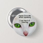 Stellen Sie mich bitte Knopf-Katzenaugen gegenüber Button (Vorne & Hinten)