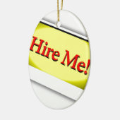 Stellen Sie mich ein! Keramikornament (Links)