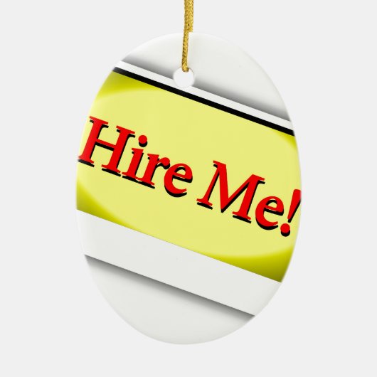 Stellen Sie mich ein! Keramikornament (Vorne)