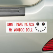 Stellen Sie mich usemy Voodoo-Puppe nicht her Autoaufkleber (Auf Auto)