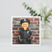 Stellen Sie mir das Gesicht auf das Bild, schwarze Karte (Stehend Vorderseite)