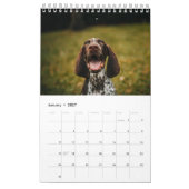 Stellen Sie mir jeden Monat weiße Hundbilder vor Kalender (Jan 2027)