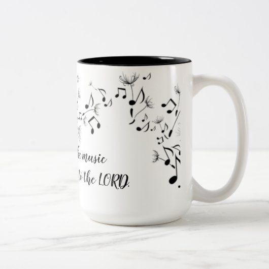 Stellen Sie Musik-Tasse her Zweifarbige Tasse (Rechts)