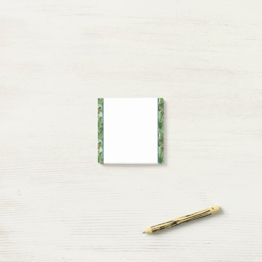 Stellen Sie Notizen für Pfauenfeathers ein (Auf Schreibtisch)