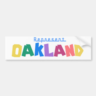 Stellen Sie Oakland dar Autoaufkleber