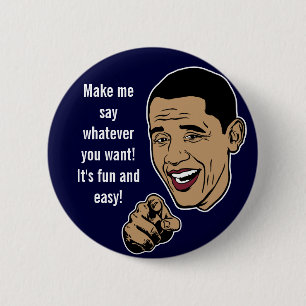 Stellen Sie Obama-Gespräch kundengerechten Knopf Button