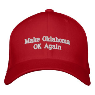 Stellen Sie Oklahoma-O.K. wieder Baseballmütze her Bestickte Baseballkappe